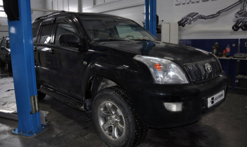 Отключение и удаление катализаторов Toyota LC Prado 120 4.0 249hp 2008 года выпуска