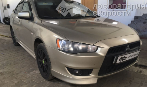 Чип тюнинг и отключение катализаторов на Mitsubishi Lancer X 1.6 2011 года выпуска