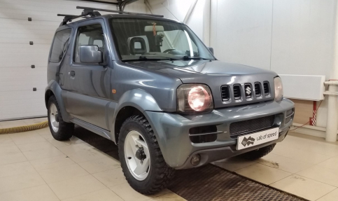 Чип-тюнинг с отключением катализаторов на Suzuki Jimny 1.3 85hp MT 2006 года выпуска