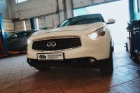 Замена катализаторов и отключение контроля Infiniti FX35i 280 Hp (Фото 1)